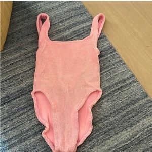 Hunza G bubblegum pink bathing suit
